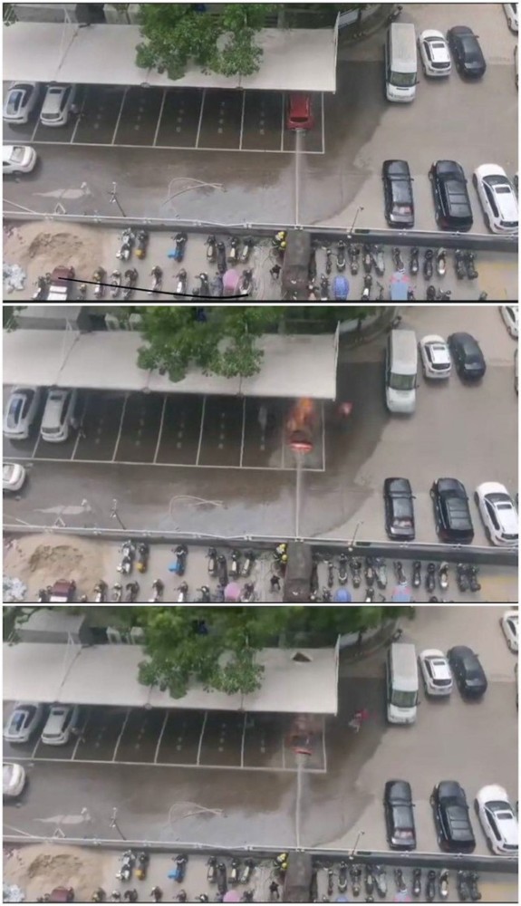 北汽新能源汽車冒煙遇水又爆炸 電動車起火該怎么做？(圖2)